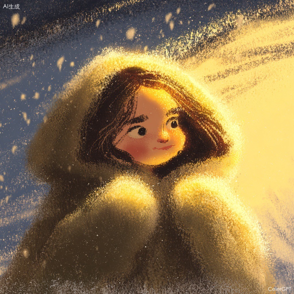 MJ 插画模板：毛茸茸斗篷 4/4