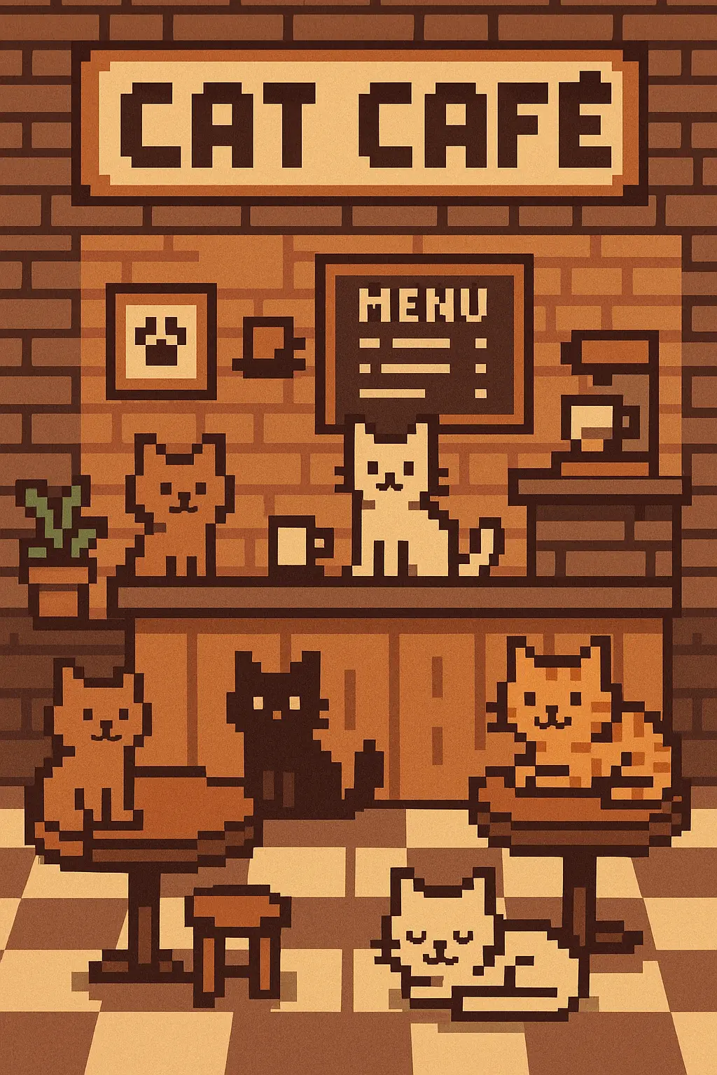 像素猫咪咖啡厅