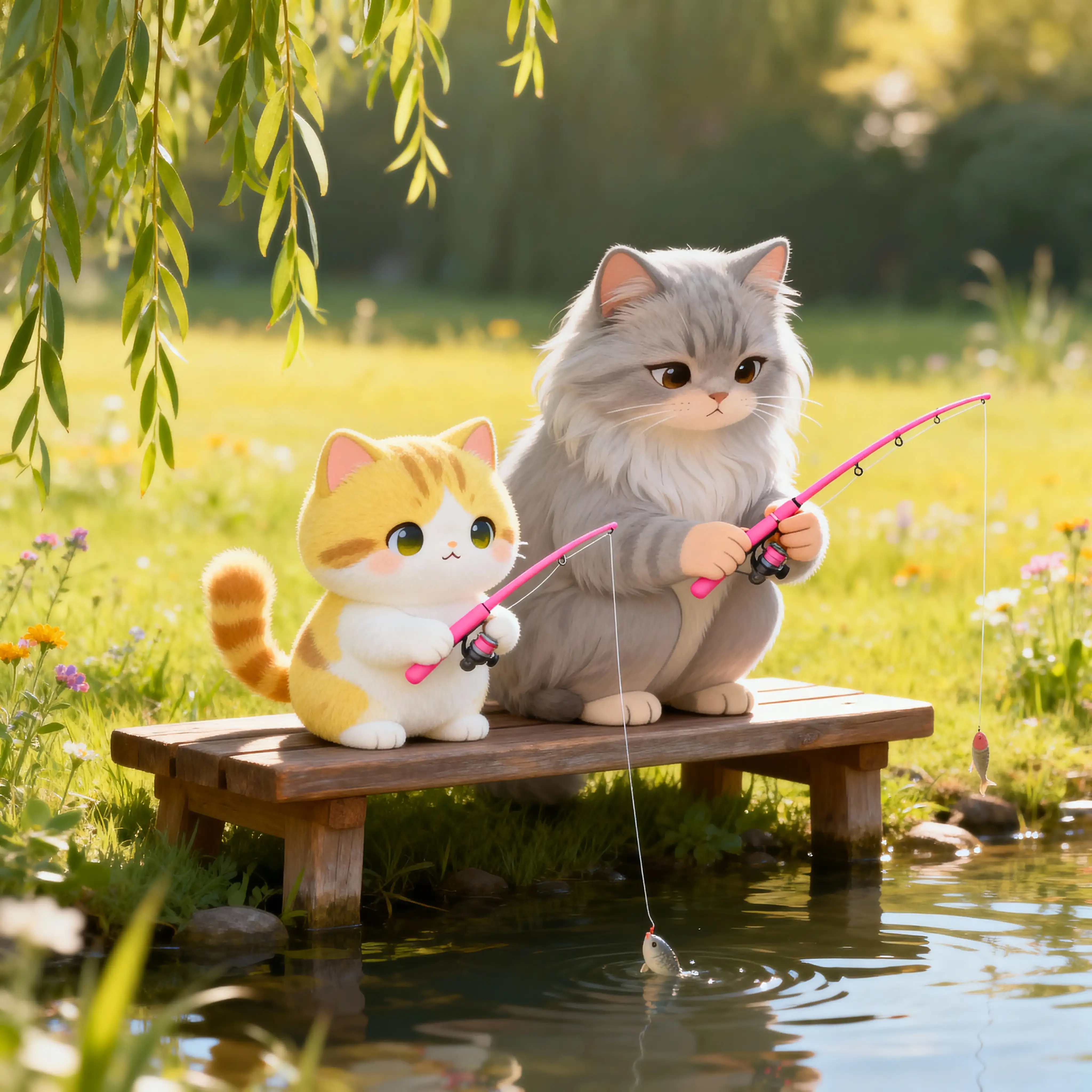 小猫钓鱼系列-1