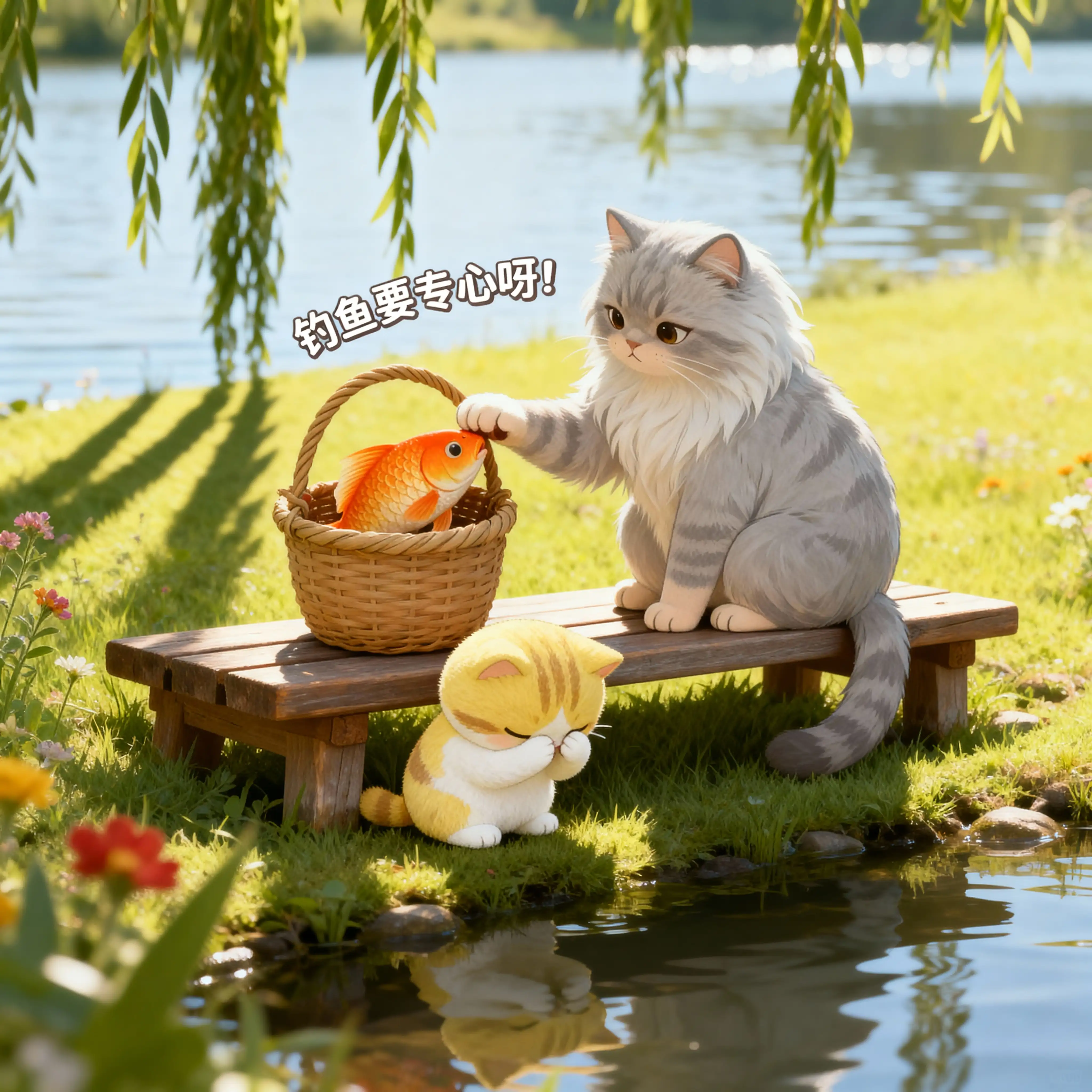 小猫钓鱼系列-3