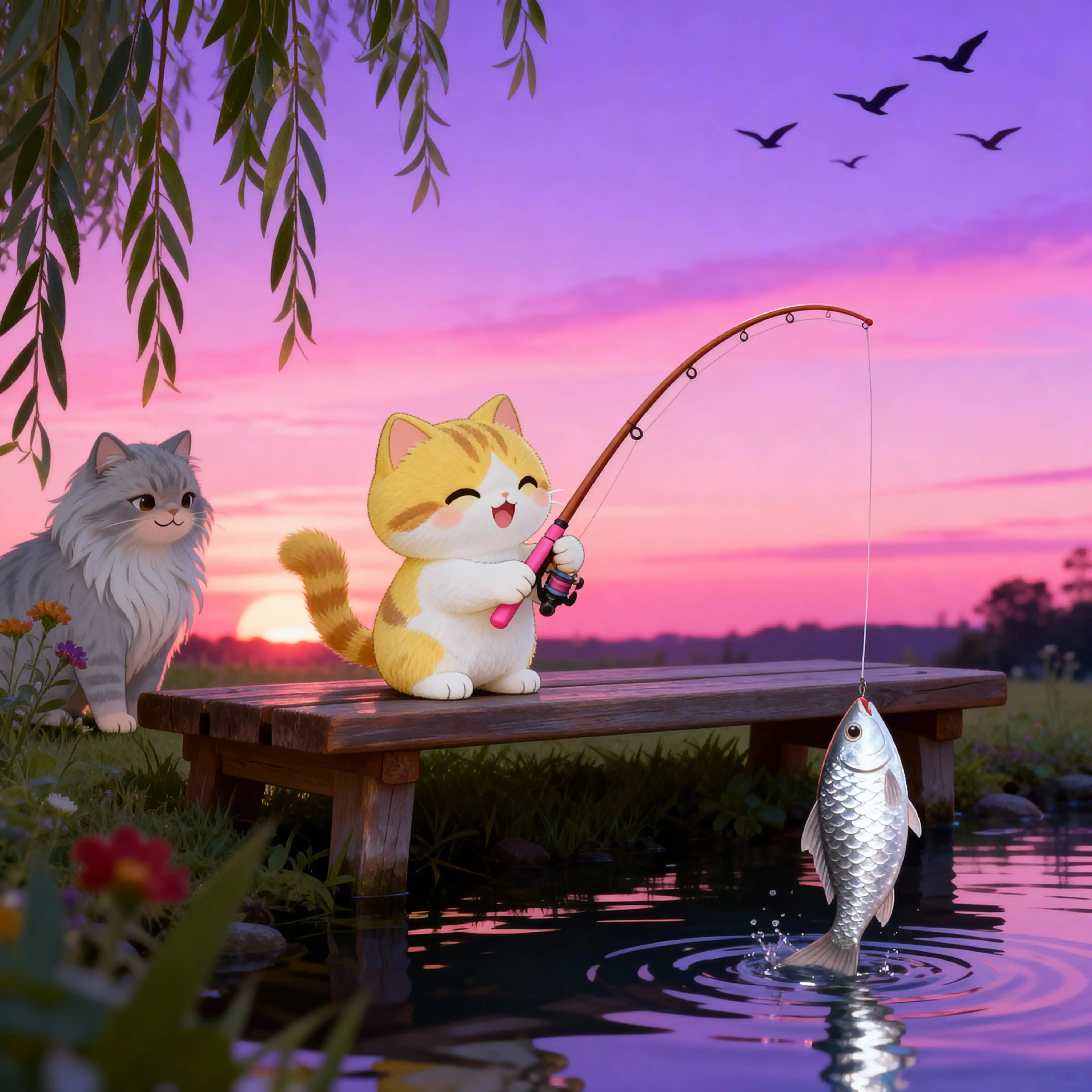 小猫钓鱼系列-4