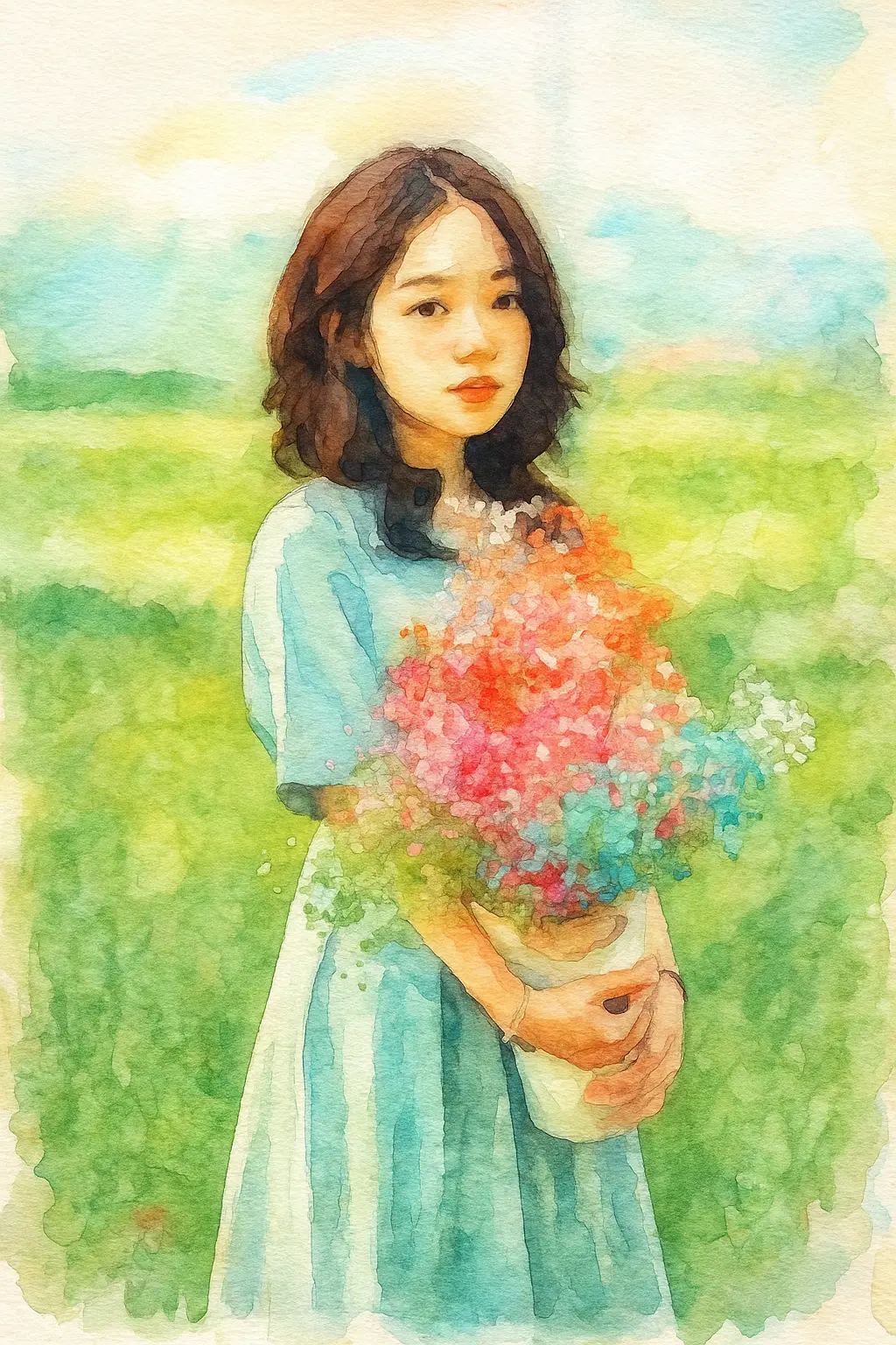 照片转水彩画